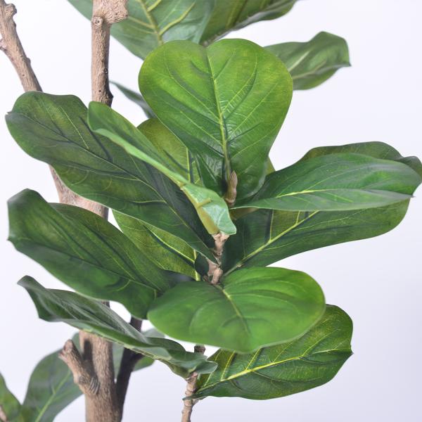 Faux Indoor Plants 160cm 185cm Faux Fiddle Leaf Fig Plant Fake Tree Indoor House Potted Plant For Home Office Decoration