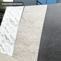 5 mm / 8 mm décoratif intérieur PVC feuille de marbre de bambou Charbon de bois