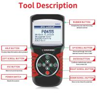 OBDII auto DiagnosticTool KONNWEI KW820 for12V car Displays monitor I / M readiness  5 languages