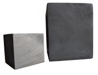 Bloco de grafite grande extrudido preto de tamanho de grão 0,8 mm Grafite de vibração