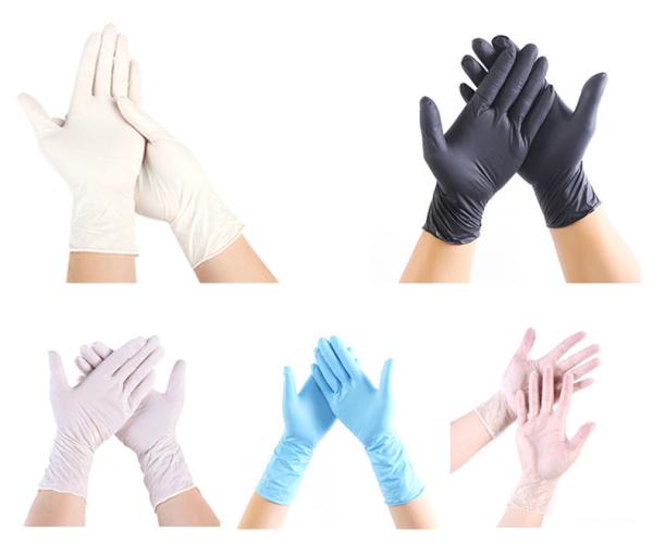 Powder free disposable nitrile examination gloves