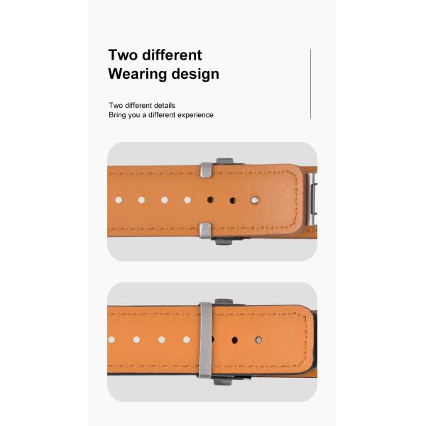Quick-release Rectangular Genuine Leather Watch Strap · Customizable Colors And Logos