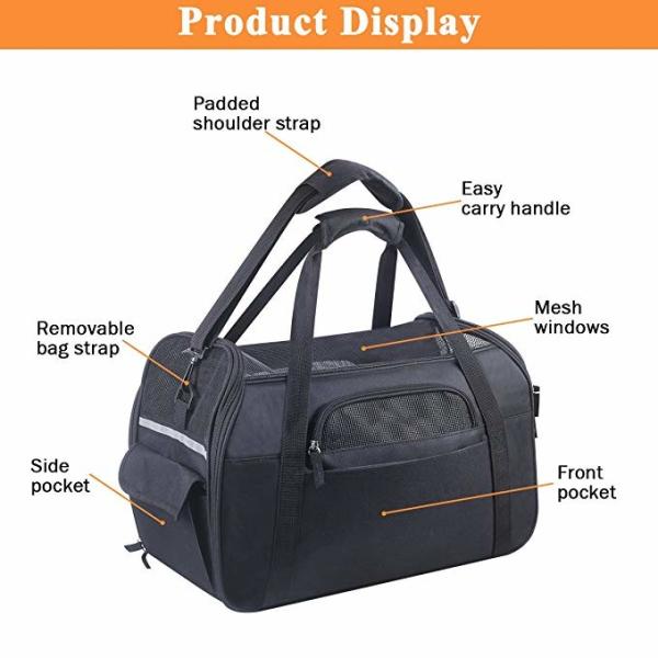 Medium Airline Dog Carriers Cabin , Airline Compliant Pet Carrier For Air Travel