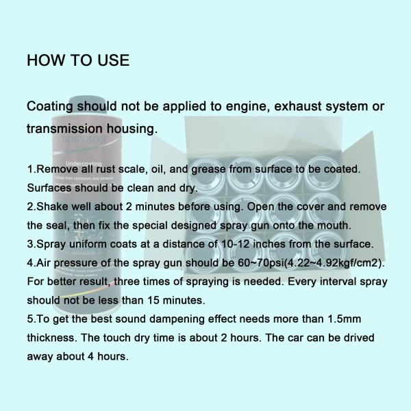 Хорошая анти- корозия прорезинивала Undercoating Undercoating перевозимый по воде