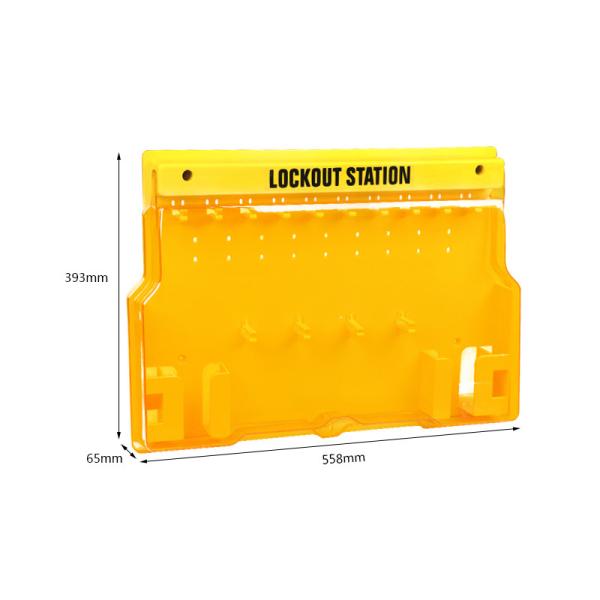 5-20 Locks Lockout Station 406*315*65MM Size With Engineering Plastic PC Material