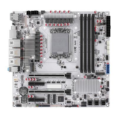 Zynshiled i3i5i7 12th～14th Gen. M-ATX 12 Bay NAS Motherboard ECC VPro U-DIMM DDR5 10G LAN Dual 2.5G LAN 