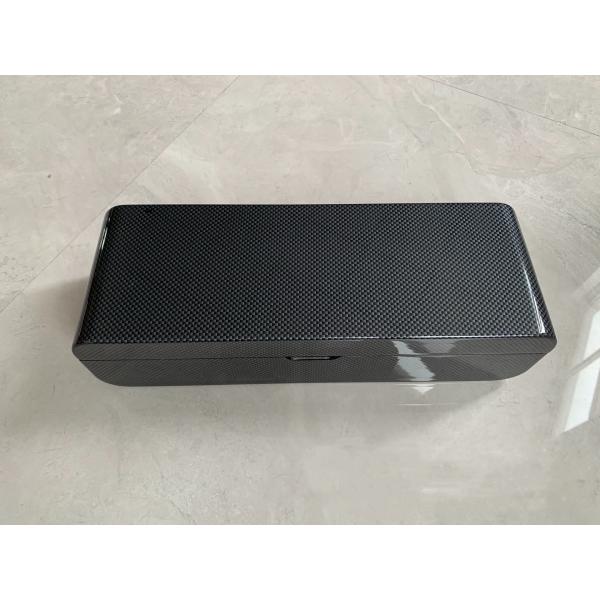 Customizable Black Wooden Wine Gift Box With Glossy Lacquer Finish