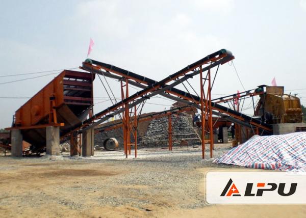 Mini Stone Crusher Equipment / Granite Crushing Plant High Performance