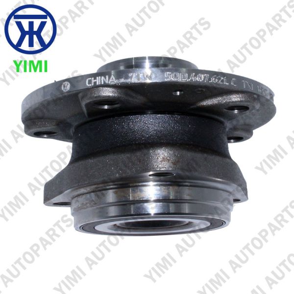 Front Hub Bearing L5QD407621C with Integrated ABS Ring Sealed Design and Corrosion Resistant for VW MQB Golf Passat Tiguan Audi A3