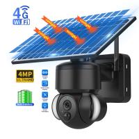 Cámara solar inalámbrica celular de 4MP 4G LTE al aire libre para el patio