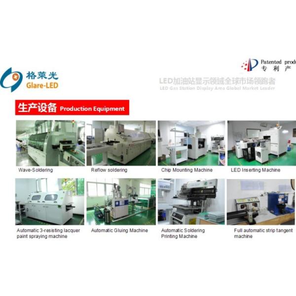 IP65 наружная светодиодная газовая панель сигнализации для заправочной станции с изменением 5000cd / sqm