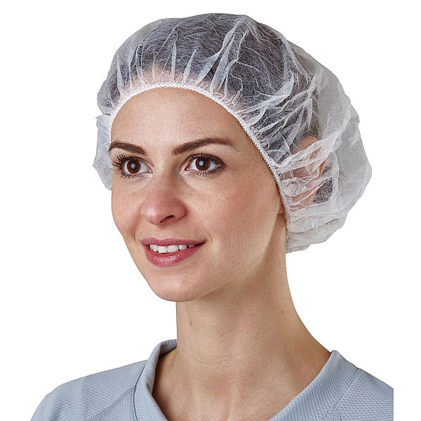 Dust Free Environment Disposable Hair Net Caps Elastic Band