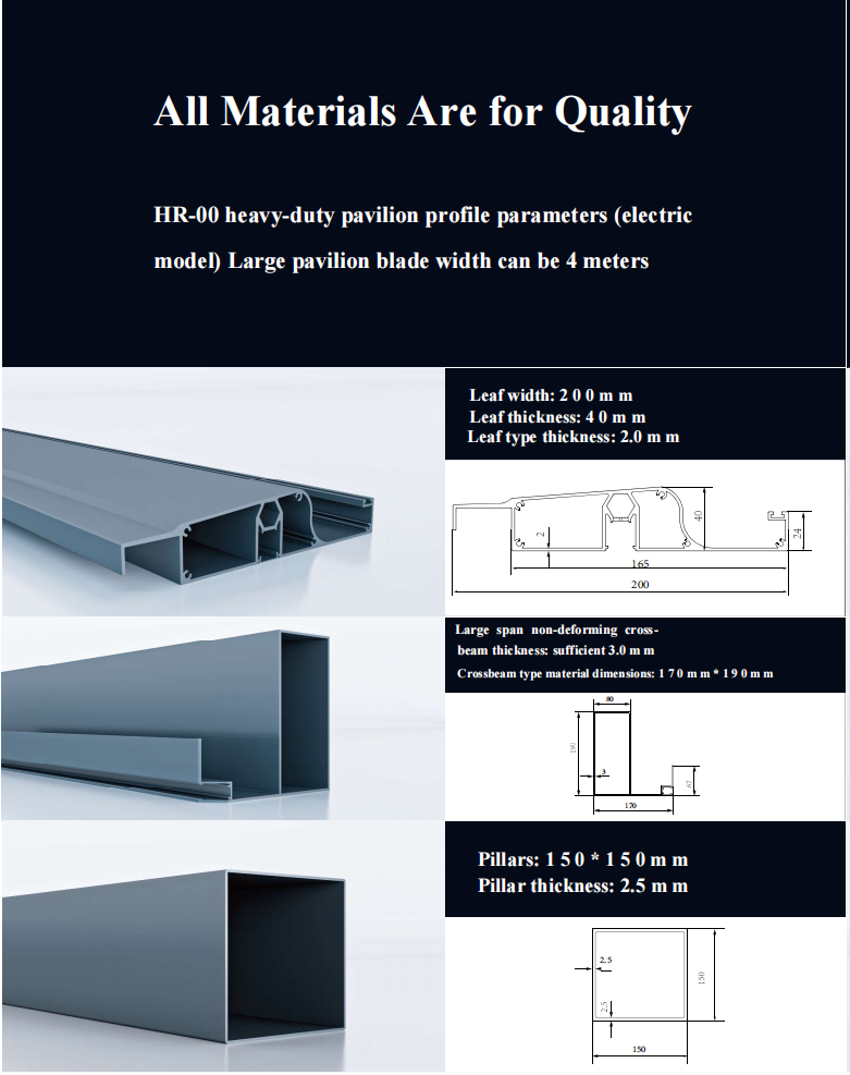 Telescopic Motorized Metal Skylight Ceiling Waterproof Sunshade Folding Roof Garden Aluminum Retractable Pergola