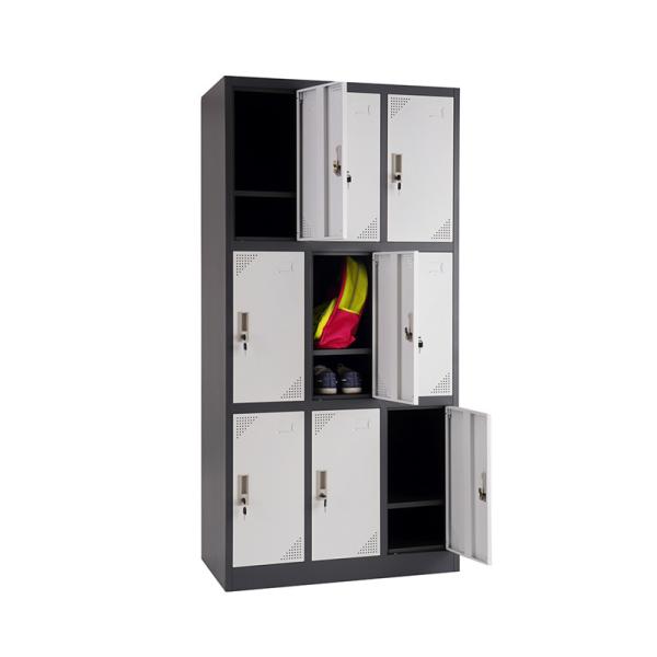Personal Three Line 9 Doors Outdoor Metal Staff Lockers
