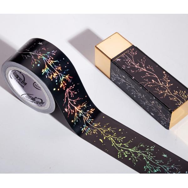 Customize Printing Waterproof Vintage Floral Custom Printed Washi Tape for Lipstick DIY Decoration
