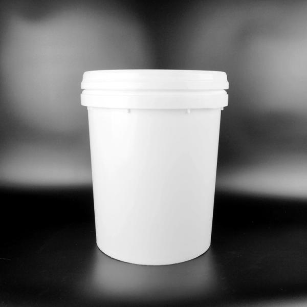 Покрасьте ведро круглого пластикового ведра 5 галлонов белое пластиковое для покрытия