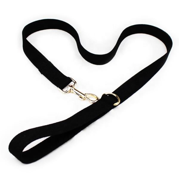 Custom Nylon Dog Leash / Printed Logo Luxury Padded Decorative Velvet Dog Leash