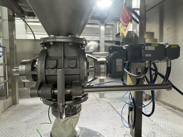 Control de flujo de válvula rotativa de descarga de cambio rápido en el proceso de transporte de gas