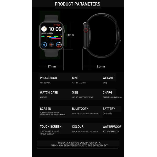 Smartwatch 2021 монитора тарифа сердца людей DW98 дозора HP звонка 1.8inch Bluetooth умный IWO 13 Lite для андроида IPhone Xiaomi