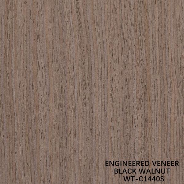 Reconstituted American Walnut Wood Veneer 0.15-0.60mm Customized Service Quarter Cut Fine Line For Decoration WT-C1270S/1440S/1559S