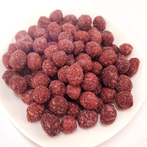 Delicious Popular Purple Sweet Potato Flavor Coated Peanut Snack Healthy Coated Peanut OEM KOSHER