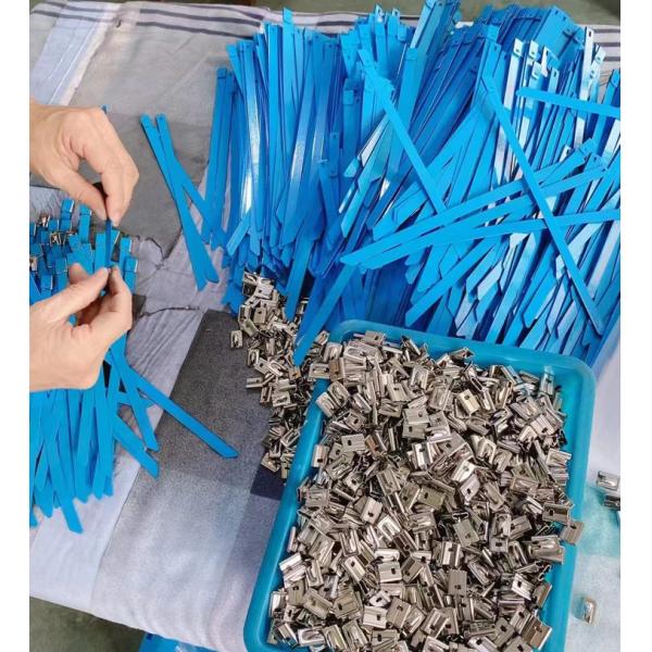 Ball Self Locked PVC Coated Stainless Steel Cable Ties 12mm