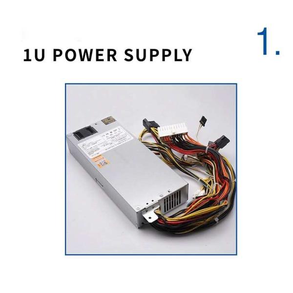 100-240V AC Input DC Output Switch PSU With Active PFC 1U 600W Power Supply For Servers