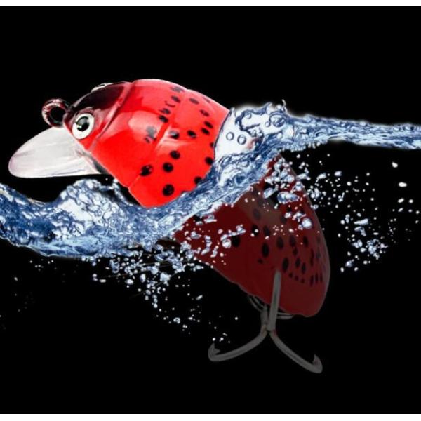 Floating Small Minnow Bait Crank Beetle 8 Colors 3.8cm / 4.1g