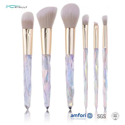 Punho plástico 10pcs Diamond Makeup Brush Set do Oem