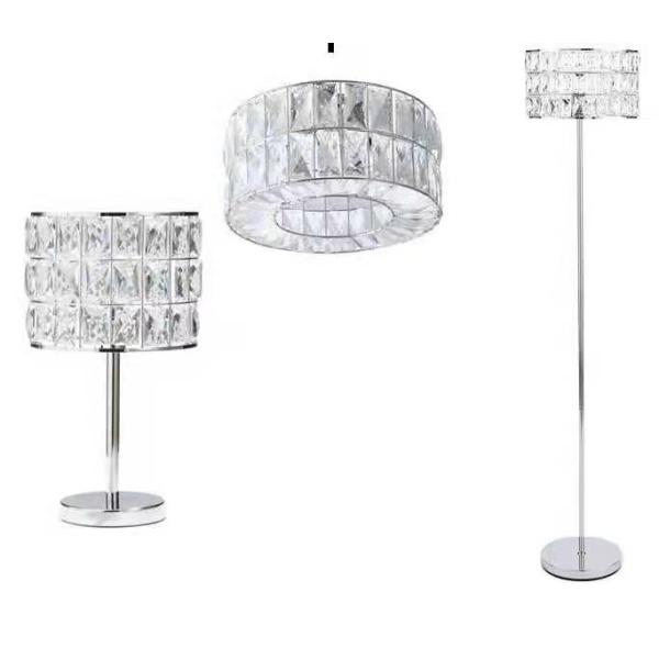 E26 E27 E12 E14 Socket Crystal Bead Table Lamp For Hotel
