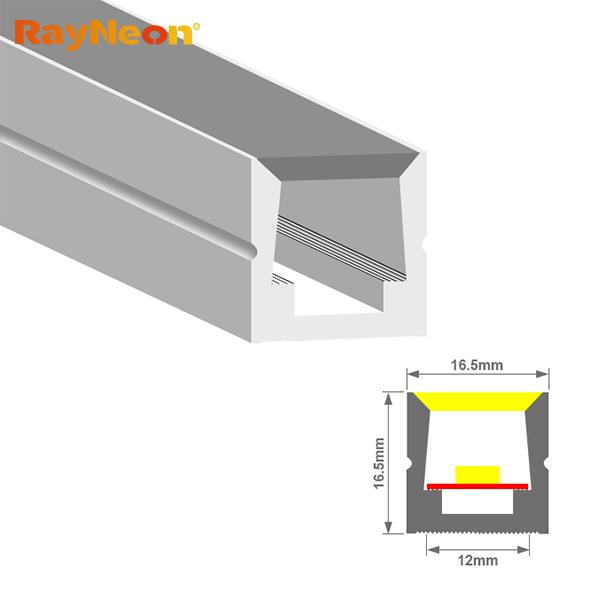 Bande lumineuse néon LED flexible incurvée latérale 24 V silicone, lumière de lavage mural LED flexible IP65
