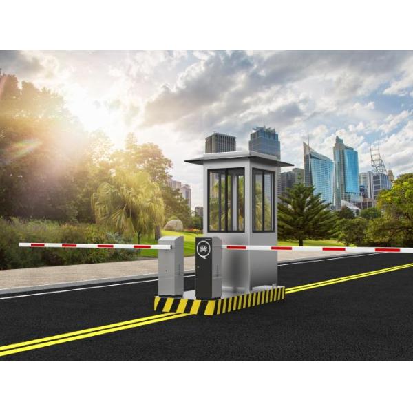 Straight Car Barrier Gate AC220V / AC110V 4.5m Parking Lot Lift Gate