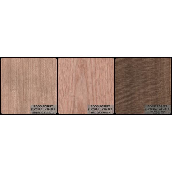 Курят древесина красного дуба лощит/естественный квартал переклейки облицовки отрезала FSC