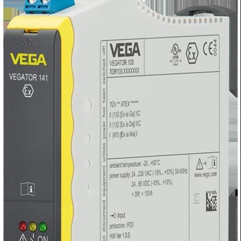 VEGATOR 141 Single-channel control unit for point level detection Transfer of 4 ... 20 mA signal for point level detection