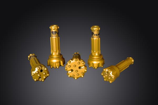 Anti Corrosion 3.5 Inch DTH Drill Bit Three Type Carbides Shape Optional