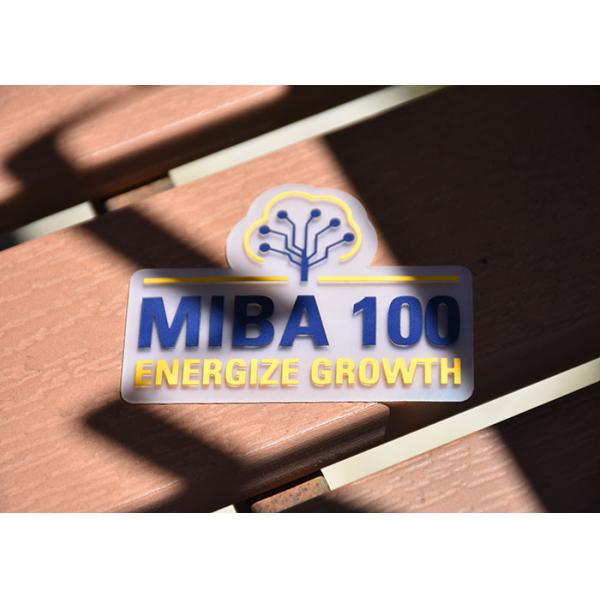 Transparent 0.8mm Thick TPU Printed Label Silicone Logo Custom