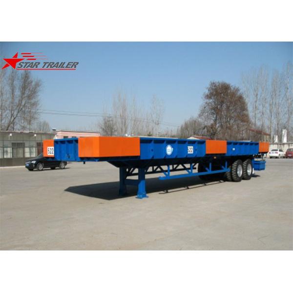 2 Axles Extendable Lowboy Trailer 16T FUWA Type WX245 Bath Tub Trailer