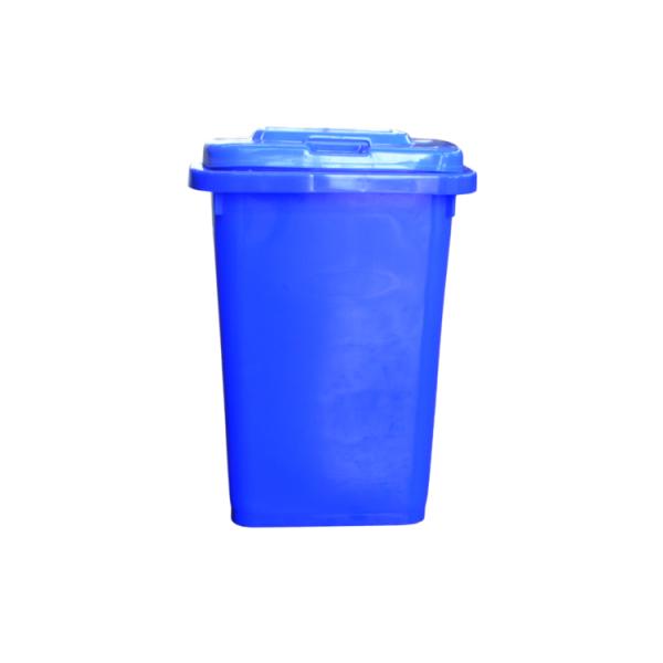 50L Outdoor Garbage Can Freestanding Plastic Outdoor Trash Can