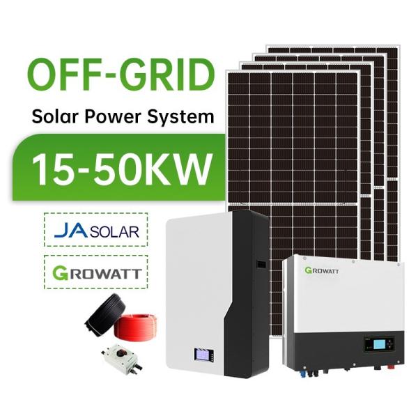 Sistema de energia solar personalizado de 10 kW com bateria de íons de lítio e painel solar mono