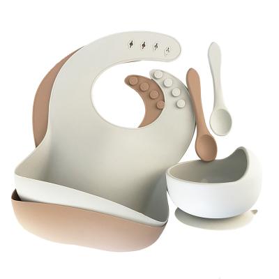 Children Tableware Silicone Baby Feeding Supplies Suction Baby Bowl Soft Solid