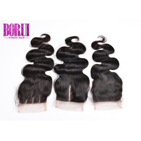 Body Wave Indian Human Hair Extensions With Lace Closure In Mozambique Soft
