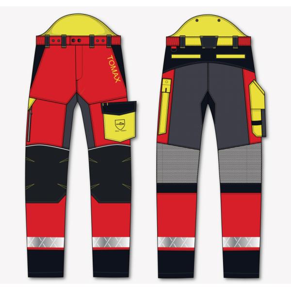 Multi защитная одежда Breathable, куртка цепной пилы ткани нейлона слоя цепной пилы, отрезала парней цепной пилы защиты