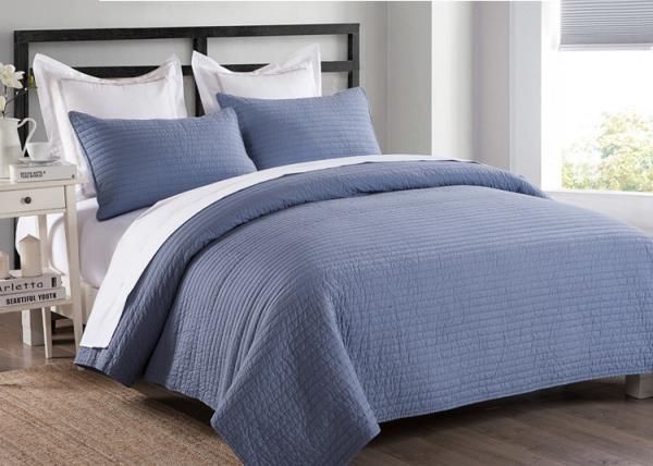 Causal Style Handmade Cotton Quilts , 100% Washed 3pcs King Size Handmade Quilts