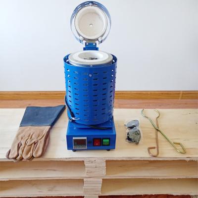 Cadinho 2KG Max Temparature 1200C Mini Gold Melting Furnace da grafite