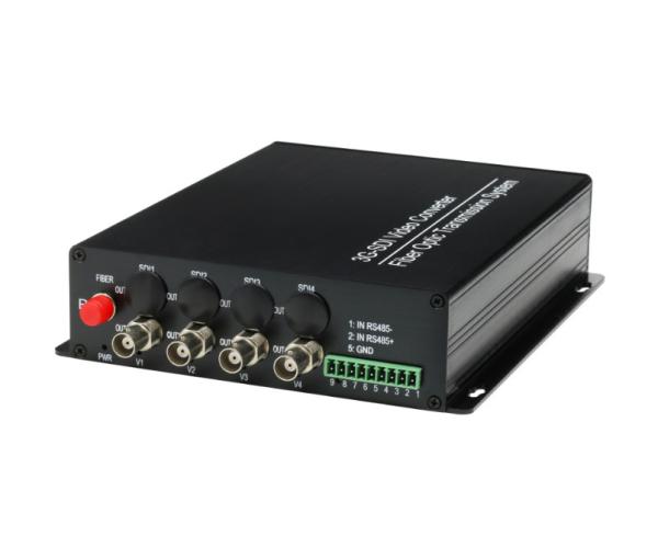 4channels 3G SDI Video Converter 1080P@30fps HD SDI video + 1Ch embedded Audio+Rs485 data