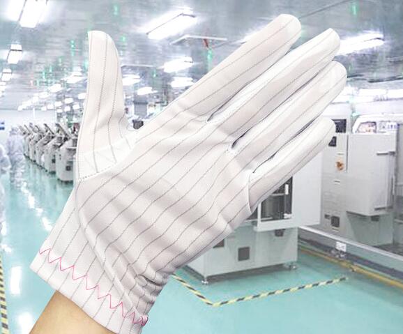 Conductive PU Coated Antistatic ESD Safety Gloves 100% Nylon
