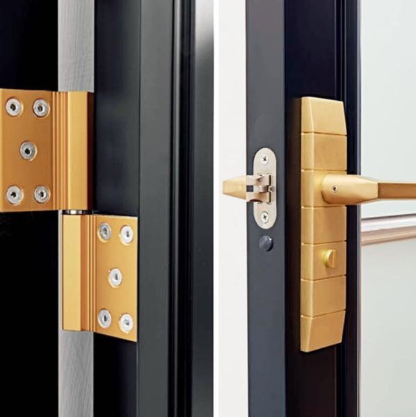 Interior Single Pane Aluminium Frame Glass Doors 2000mm Soundproof