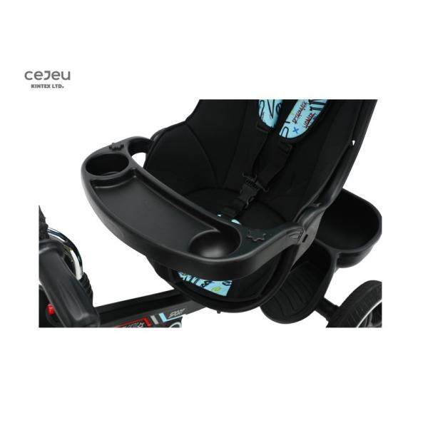 Черноты трицикла детей колеса Pu пинк многофункциональной голубой