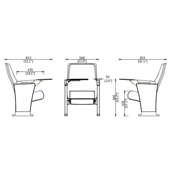 Moisture Proof Plywood Density Auditorium Chair Church Public Seating
