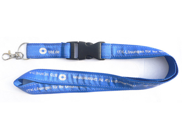 Expensive double layered jacquard label overlay lanyards wholesale,